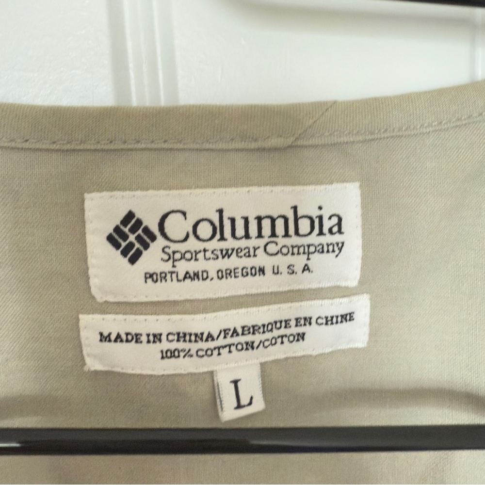 Columbia Women Fossil‎ Tan Elkhorn Outdoor Fishing Utility Hunting Large Vest - Picture 5 of 5